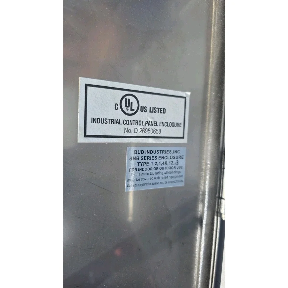 Electronics box. Stainless steel, size 16x14x8, used.